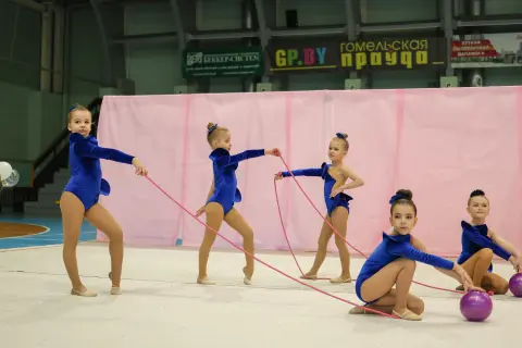 Фотография с занятия гимнастикой